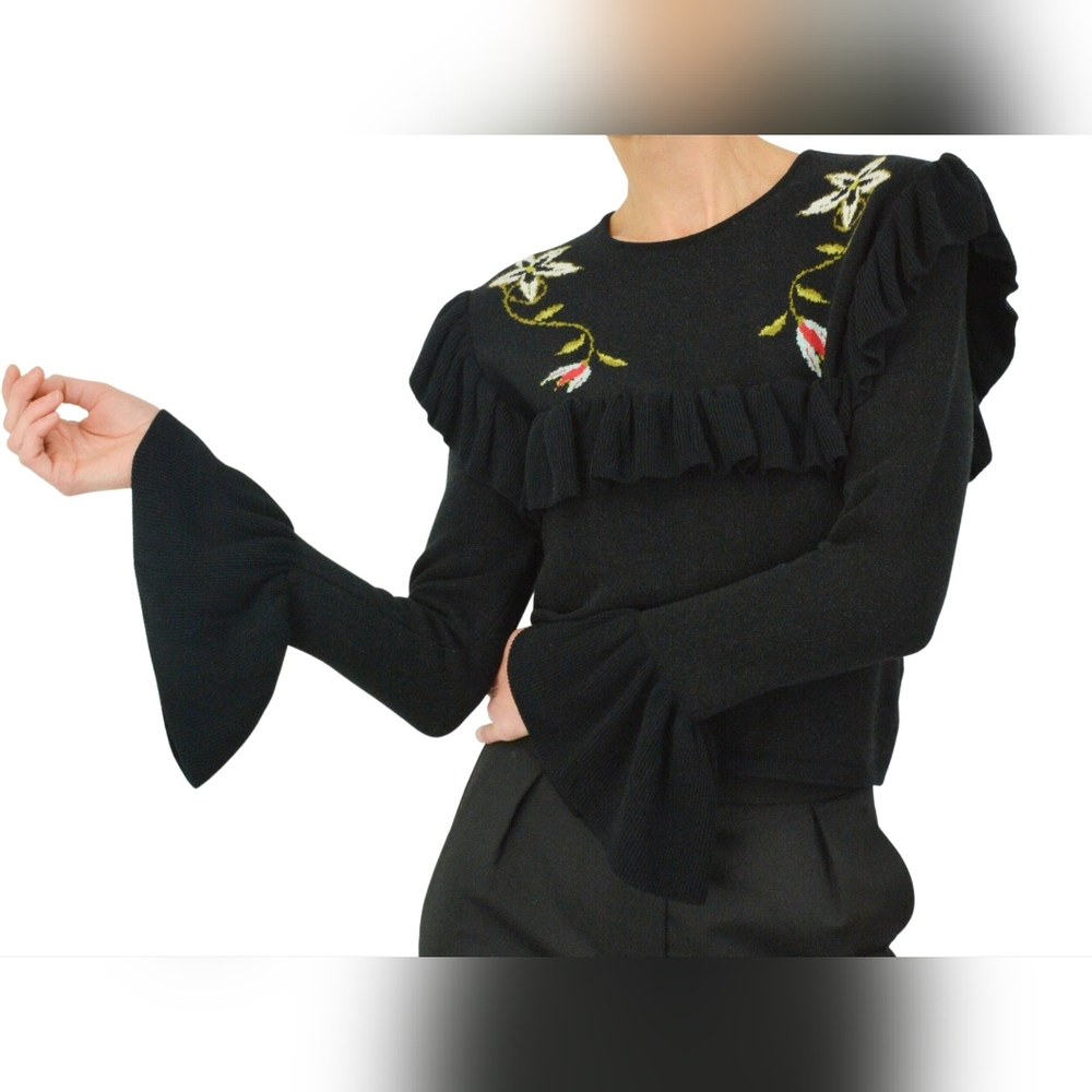 NWT ruffled sweater